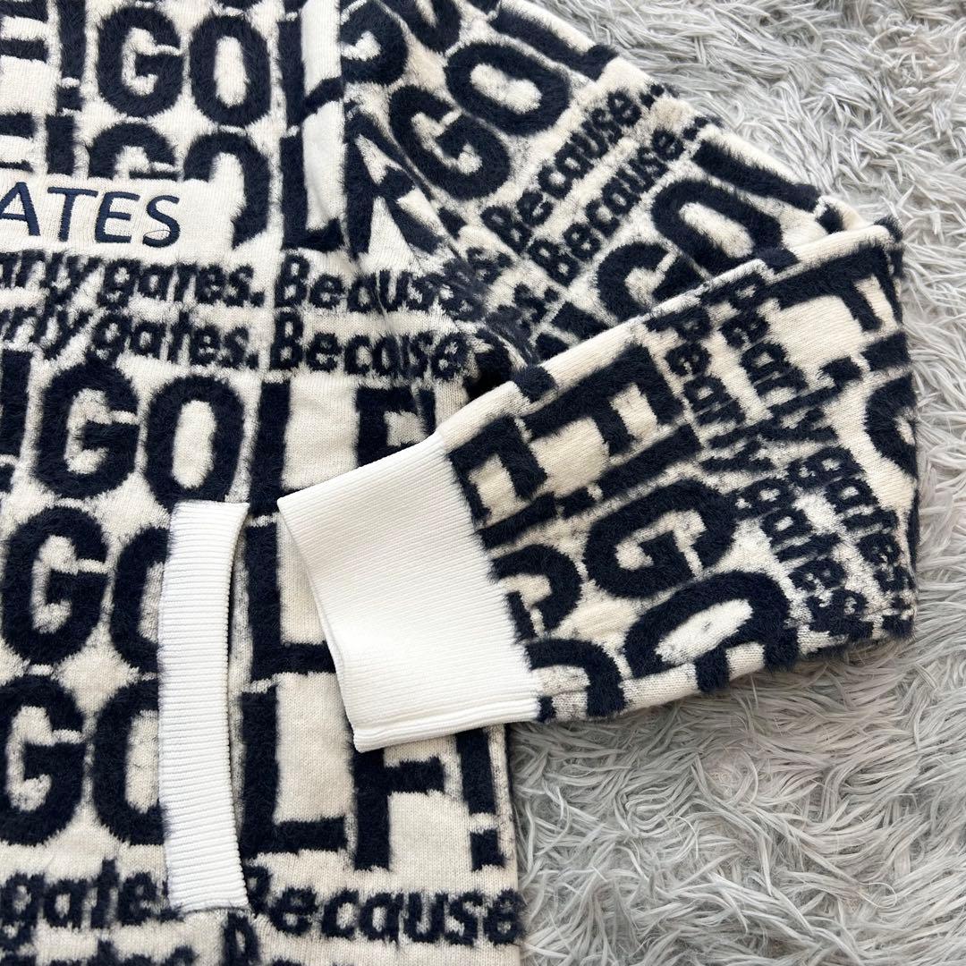 新品　パーリーゲイツ　パーカー　ニット　スカート　ウール　ウエストゴム　サイズ2