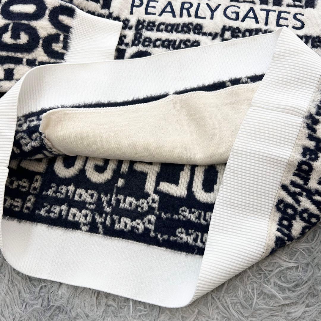 新品　パーリーゲイツ　パーカー　ニット　スカート　ウール　ウエストゴム　サイズ2