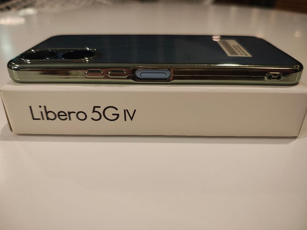 Libero 5G IV 本体 ブルー ソフトケース microSD64GB付き