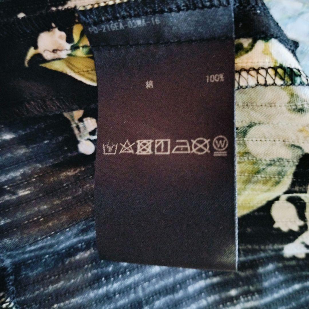 【極美品】PINK HOUSE 24SS すずらんプリント マキシ丈 黒 前開き