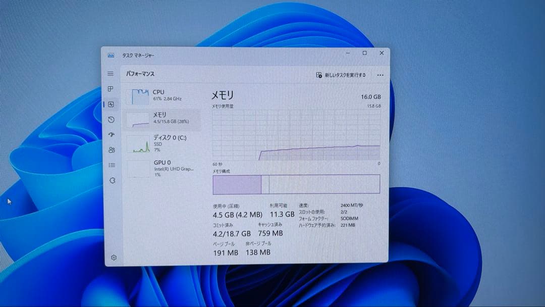 爆速起動 ミニPC MINISFORUM JB95（Windows11)