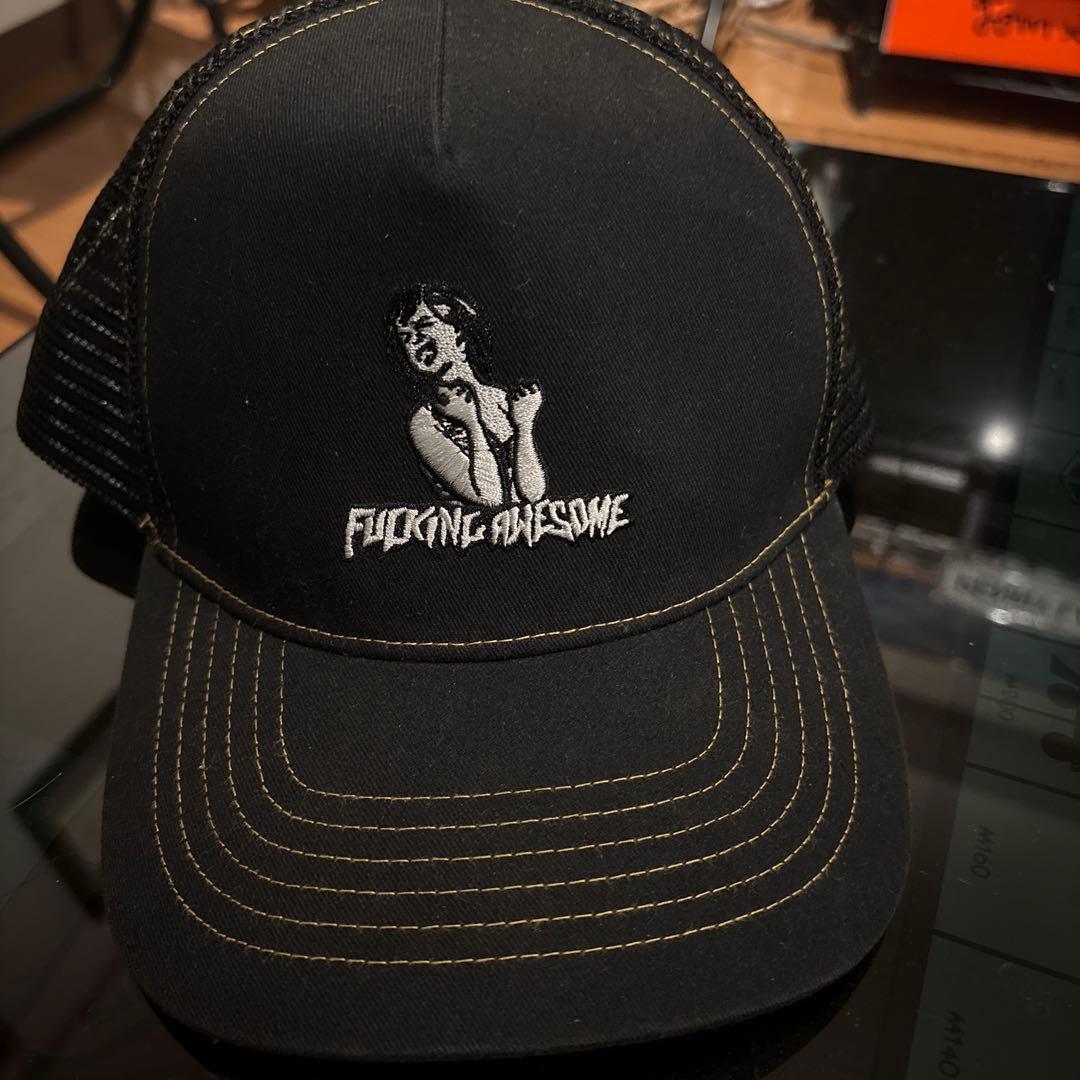 FUCKING AWESOME トラッカーキャップ ブラック