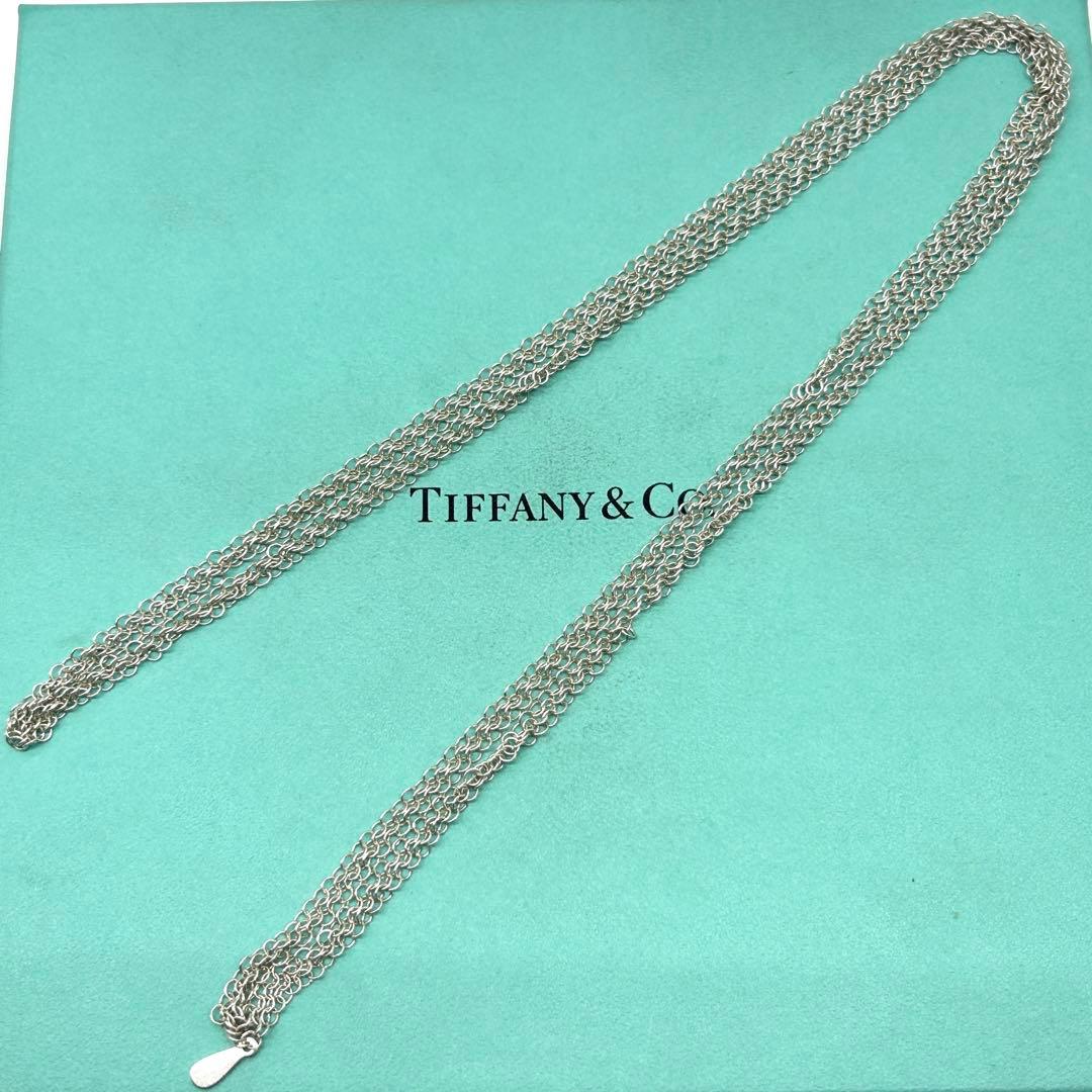 希少　ティファニー　メッシュ　チェーンのみ　ネックレス　シルバー　約80cm