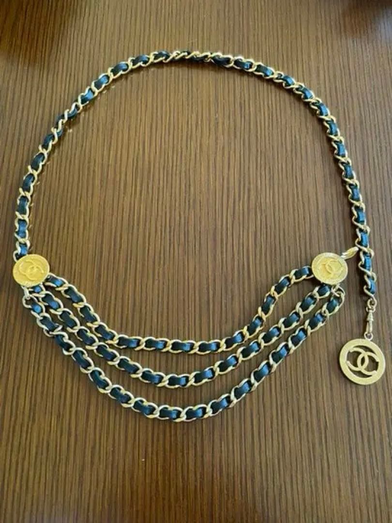 シャネル✨️CHANEL ゴールド　ヴィンテージチェーンベルト