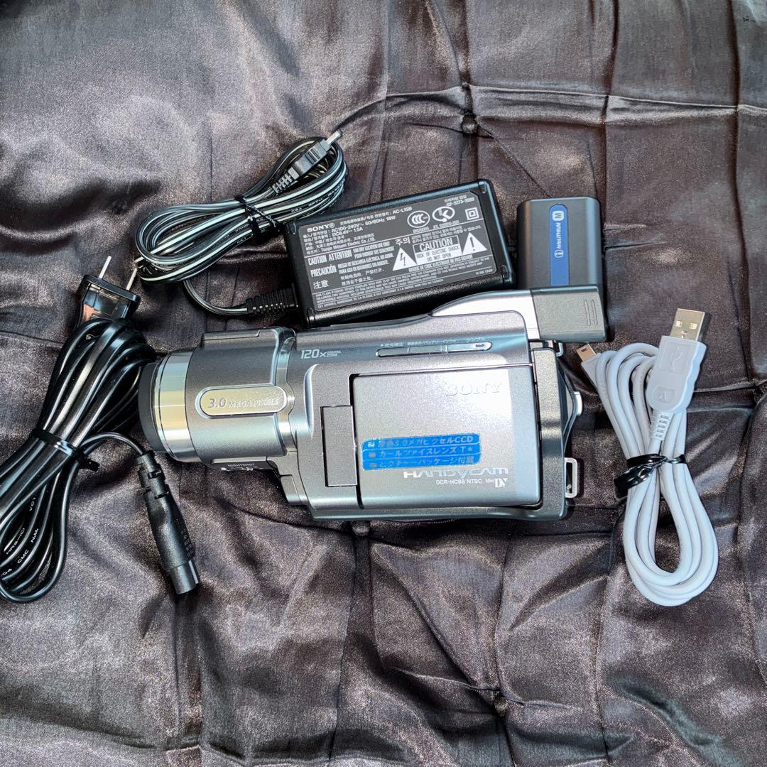 再生・録画可動品　MINI DVSonyビデオカメラ　DCR-HC88