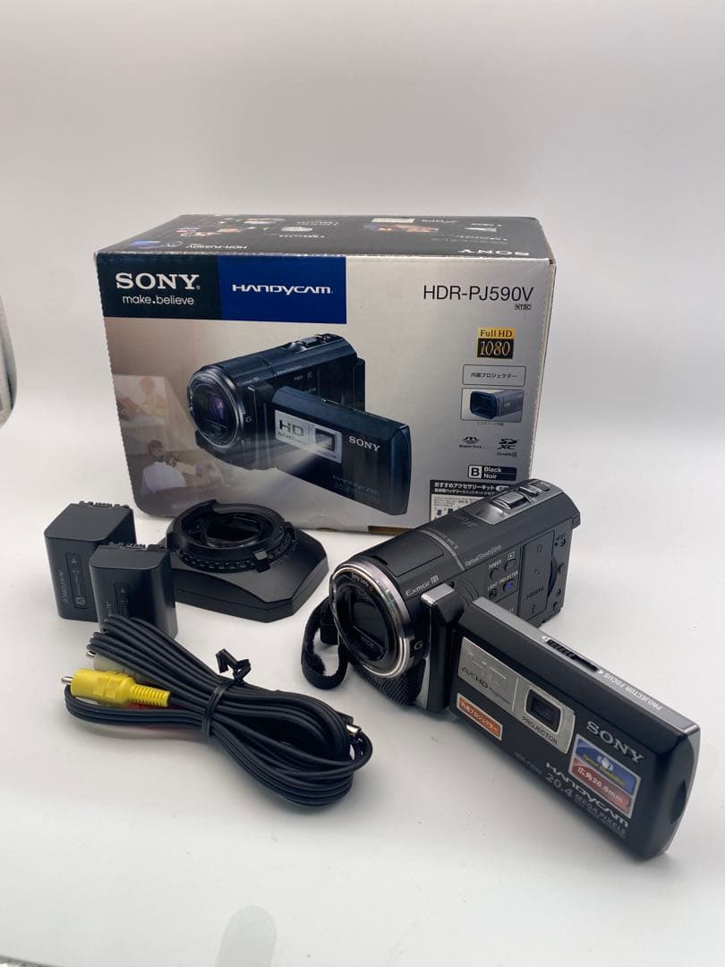 SONY HDR-PJ590V ビデオカメラ 本体　箱付き