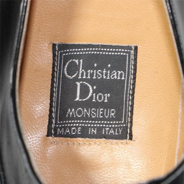 よ*し様 クリスチャンディオール 内羽根 ストレートチップ ブラック 5.5 未