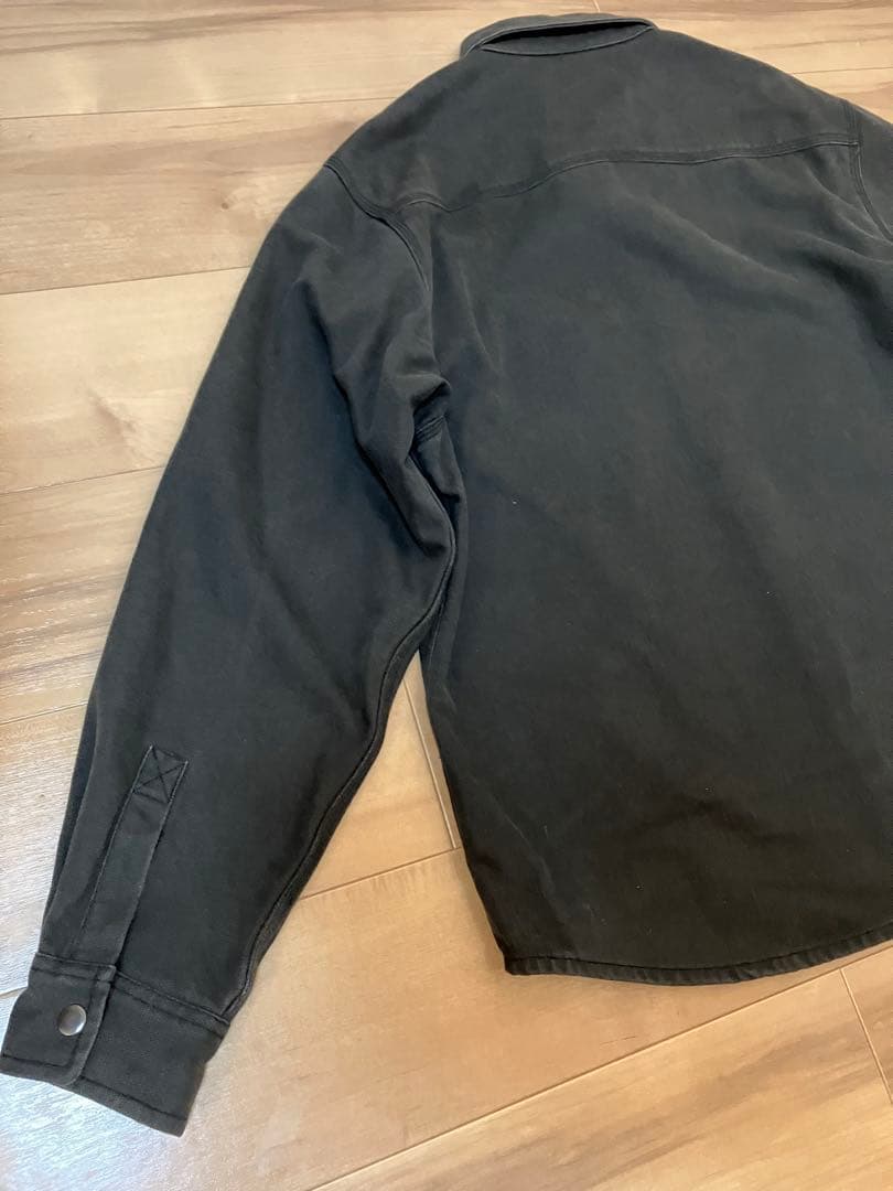 ジャケット・アウター stussy HEAVY WASHED CANVAS SHIRT