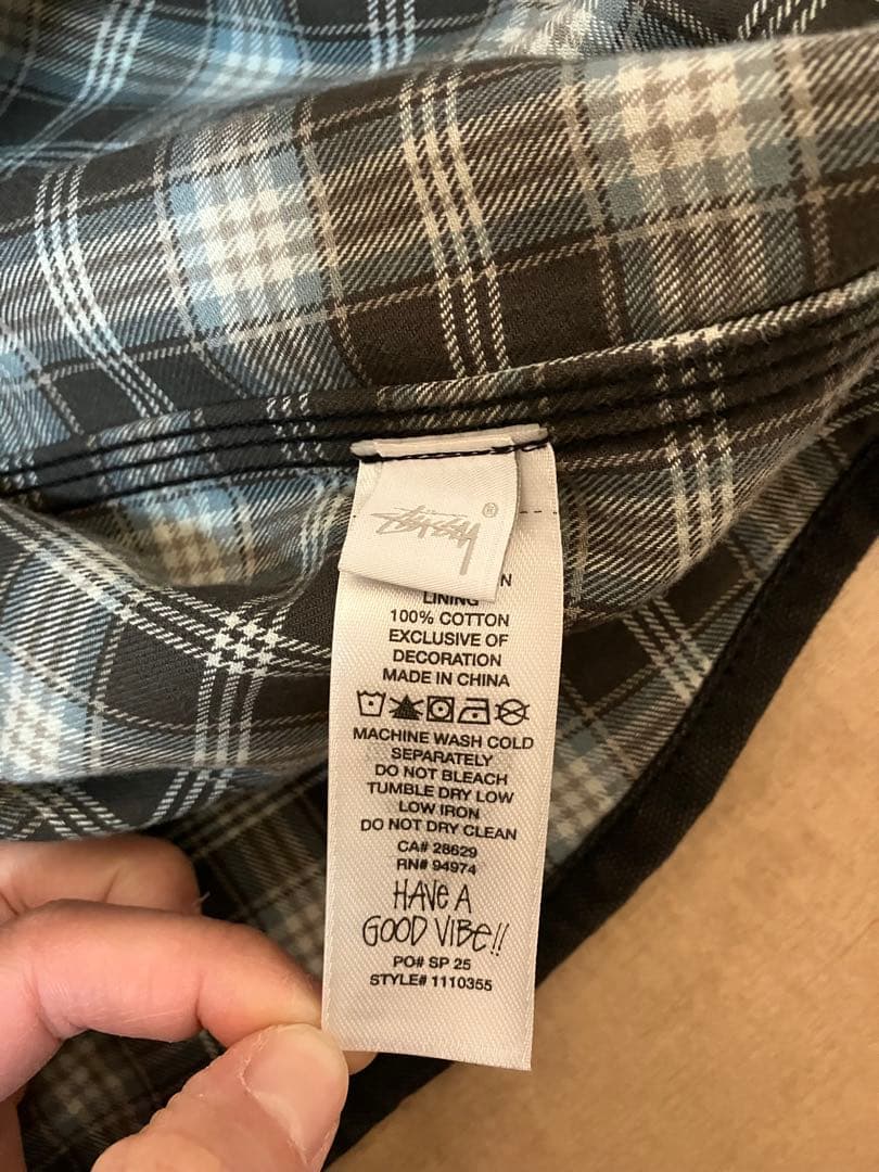 ジャケット・アウター stussy HEAVY WASHED CANVAS SHIRT