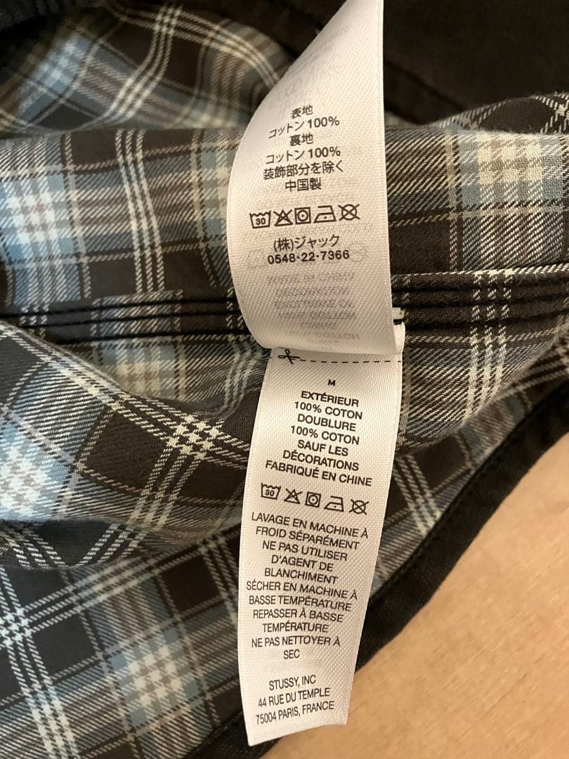 ジャケット・アウター stussy HEAVY WASHED CANVAS SHIRT