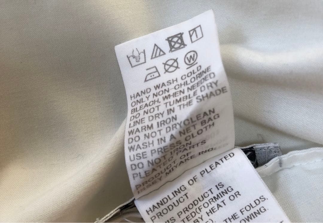 ISSEYMIYAKE 襟プリーツ長袖シャツ