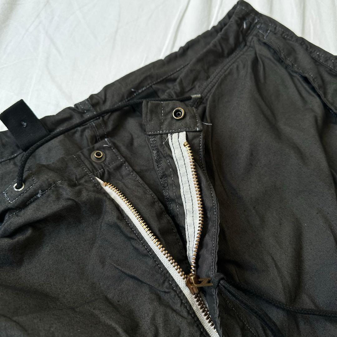 【デッドストック】89年製 スノーカモパンツ 後染めブラック M-R