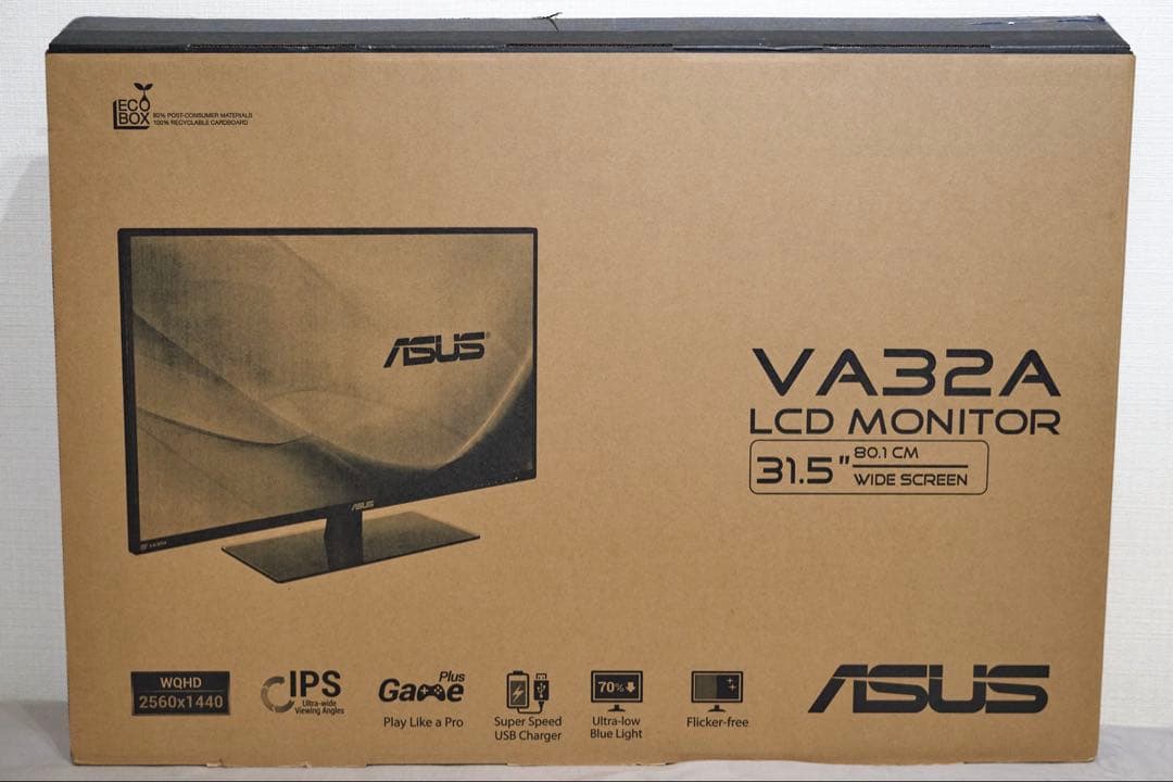 ASUS VA32AQ 31.5インチ ディスプレイ WQHD