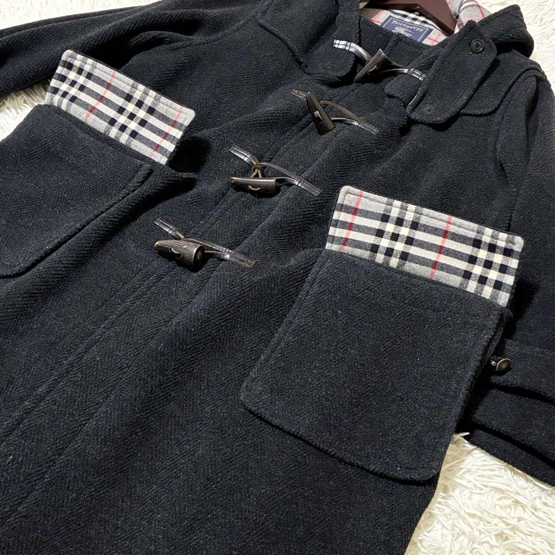 【美品】✨ バーバリー ムーアブルック ヘリンボーン ダッフルコート　L相当