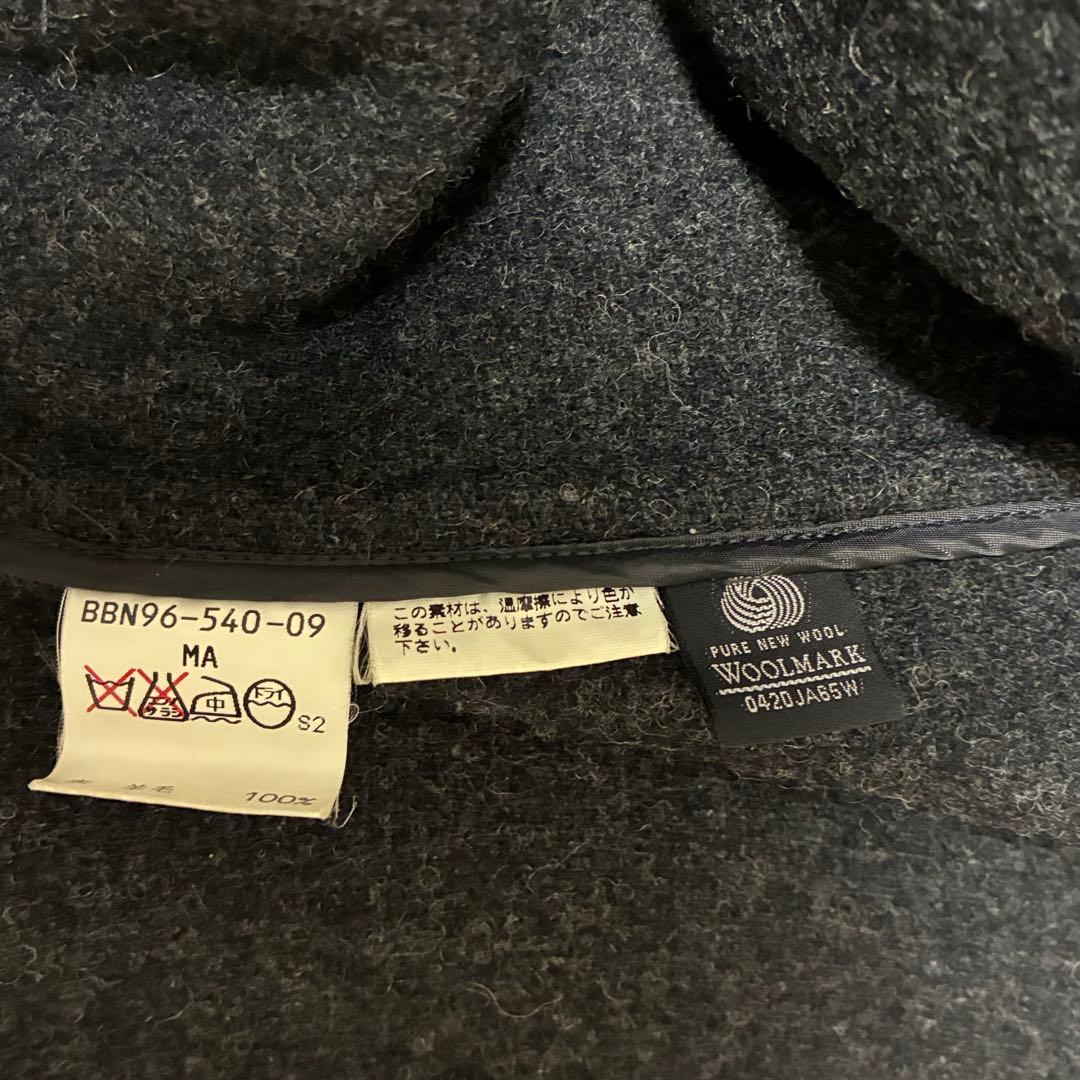 【美品】✨ バーバリー ムーアブルック ヘリンボーン ダッフルコート　L相当