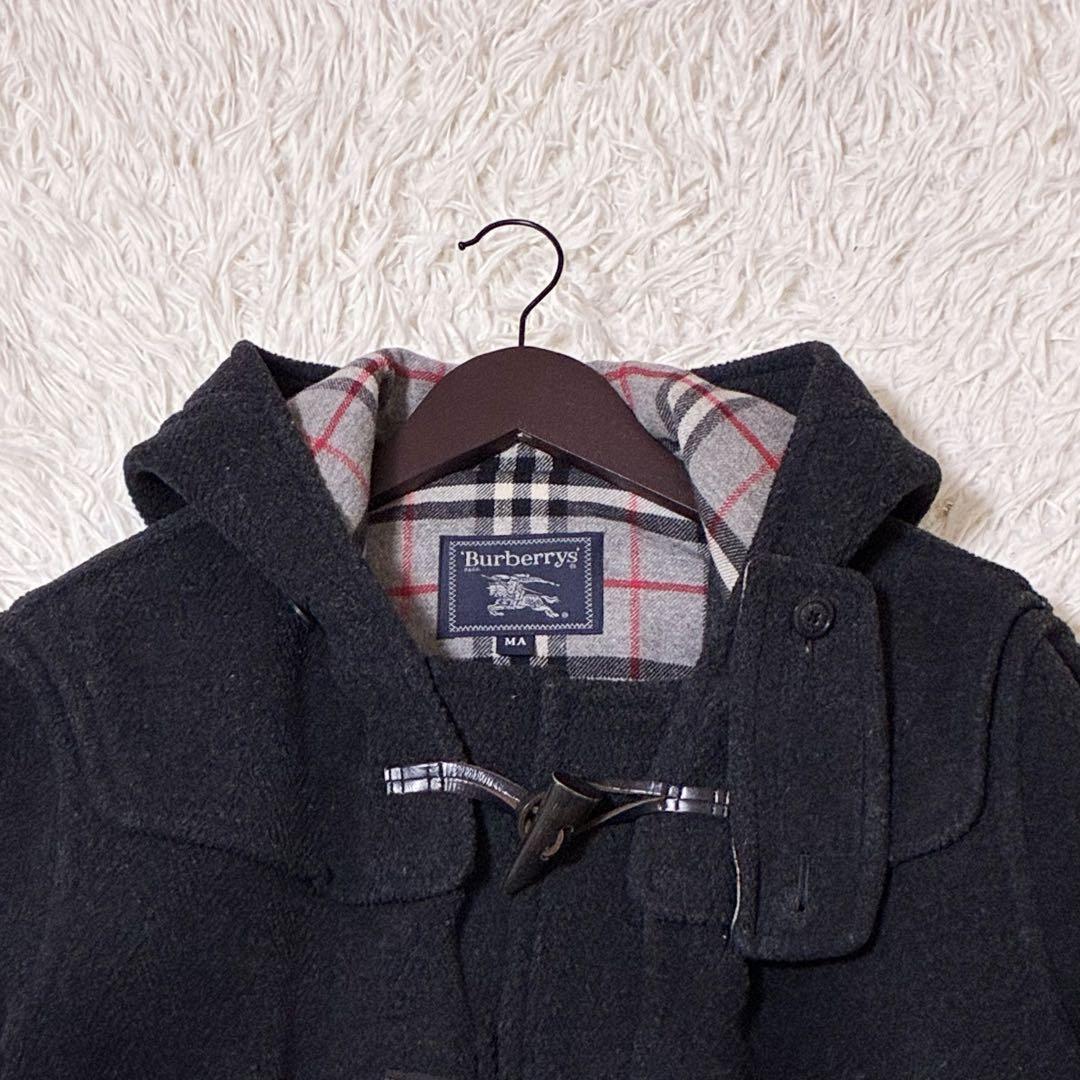 【美品】✨ バーバリー ムーアブルック ヘリンボーン ダッフルコート　L相当