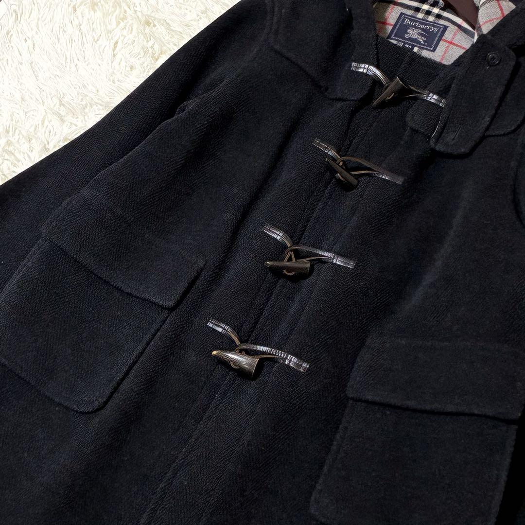 【美品】✨ バーバリー ムーアブルック ヘリンボーン ダッフルコート　L相当