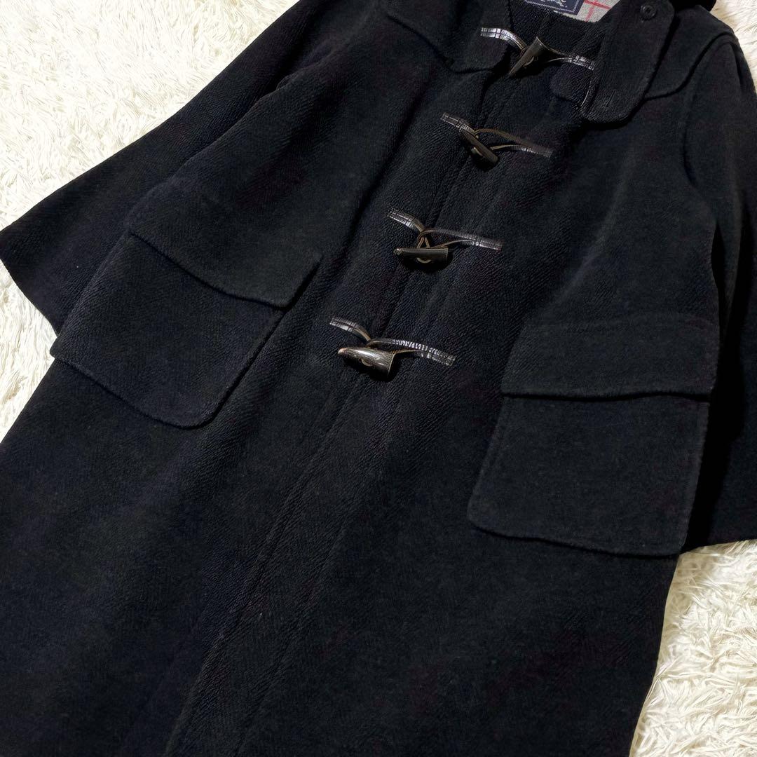 【美品】✨ バーバリー ムーアブルック ヘリンボーン ダッフルコート　L相当