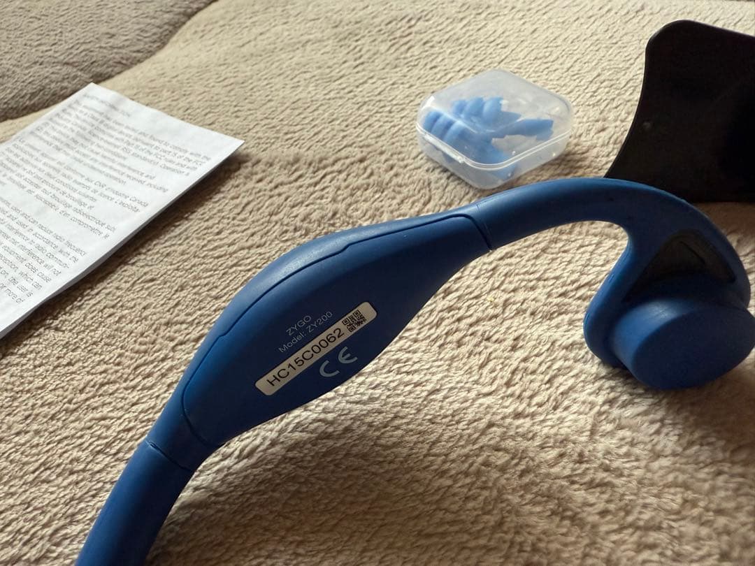 ほぼ新品★水中で音楽が聴けるZygo防水骨伝導ワイヤレスヘッドホン1-8