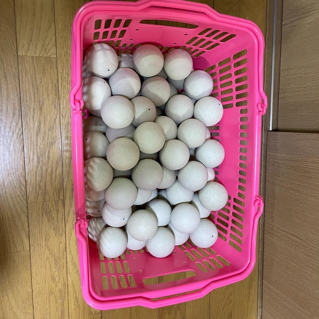 ソフトテニスボール　70球　中古　公式球　状態良し