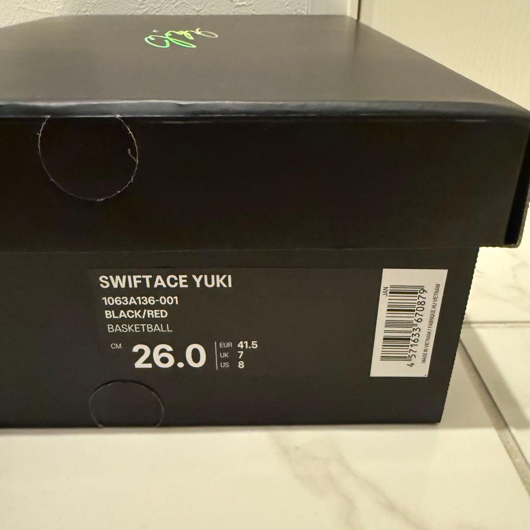 26cm asics SWIFTACE YUKI 河村勇輝 アシックス ブルズ