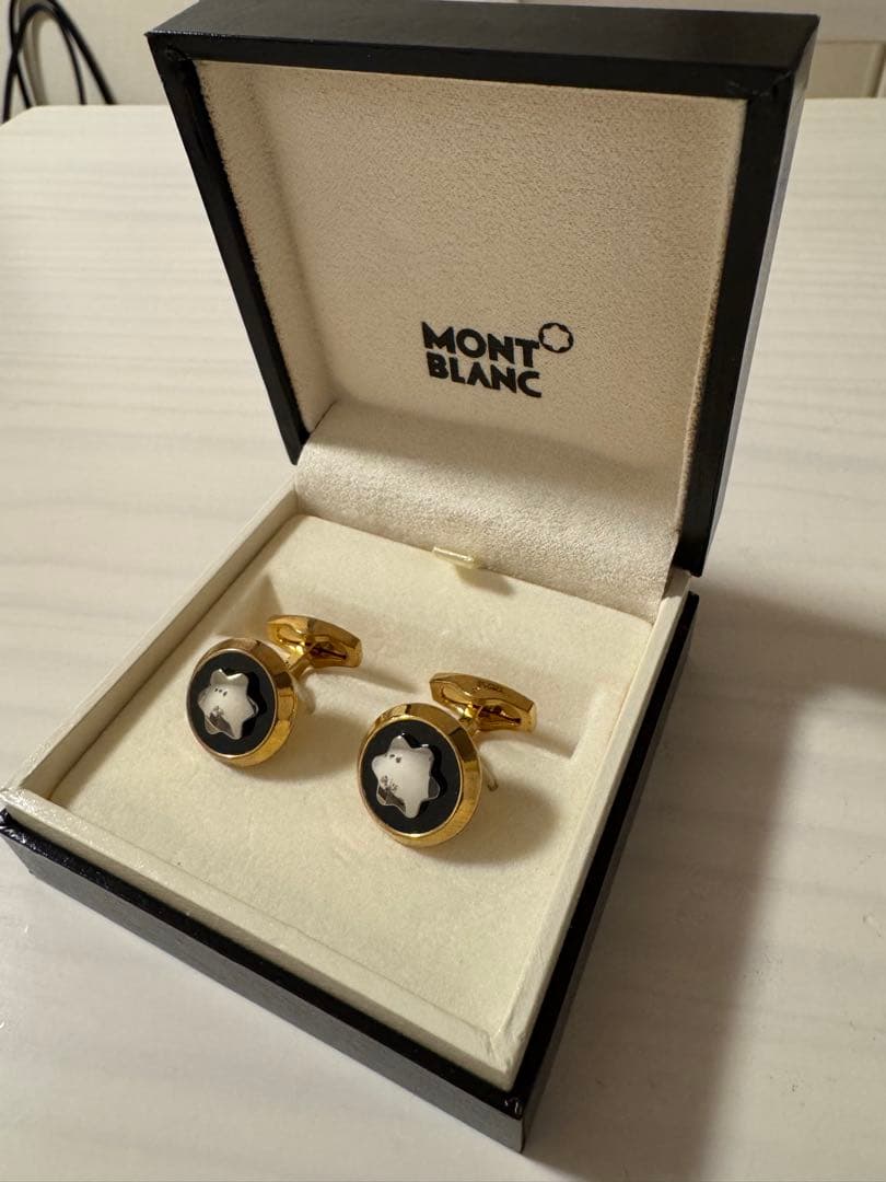 MONTBLANC カフリンクス ゴールド ブラック