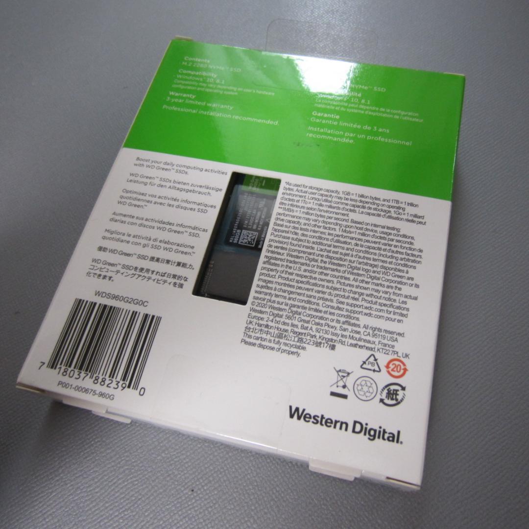 ウエスタンデジタル 960GB WD Green SN350 NVMe SSD