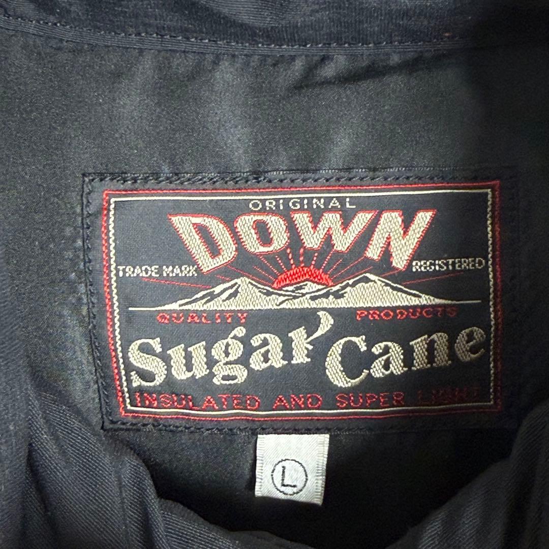 ジャケット・アウター 633 SUGAR CANE SC12340 Down Vest Black