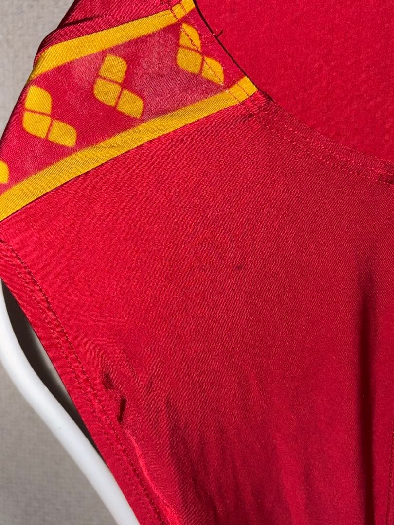 p*k様 希少 arena 競泳水着 M 超光沢 ハイカット 極薄 ワインレッド