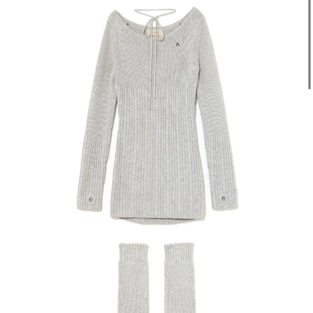 ワンピース andmary Dercey leg warmer dress