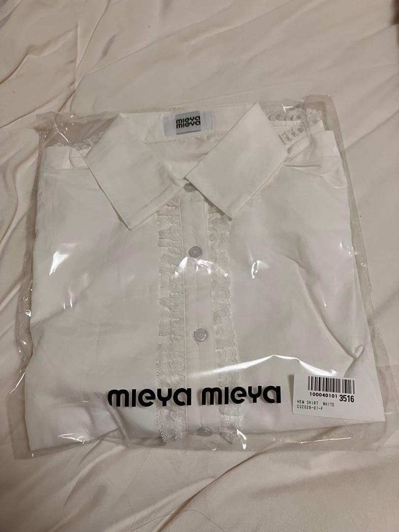 専用【mieya mieya】LACE TRIM SHIRTBLOUSE