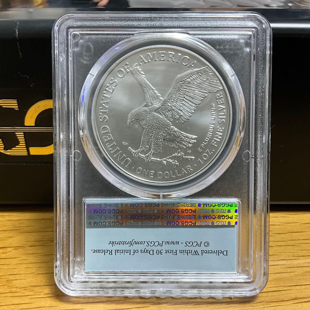 【新品】Silver Eagleイーグル銀貨2022-W PCGS MS70