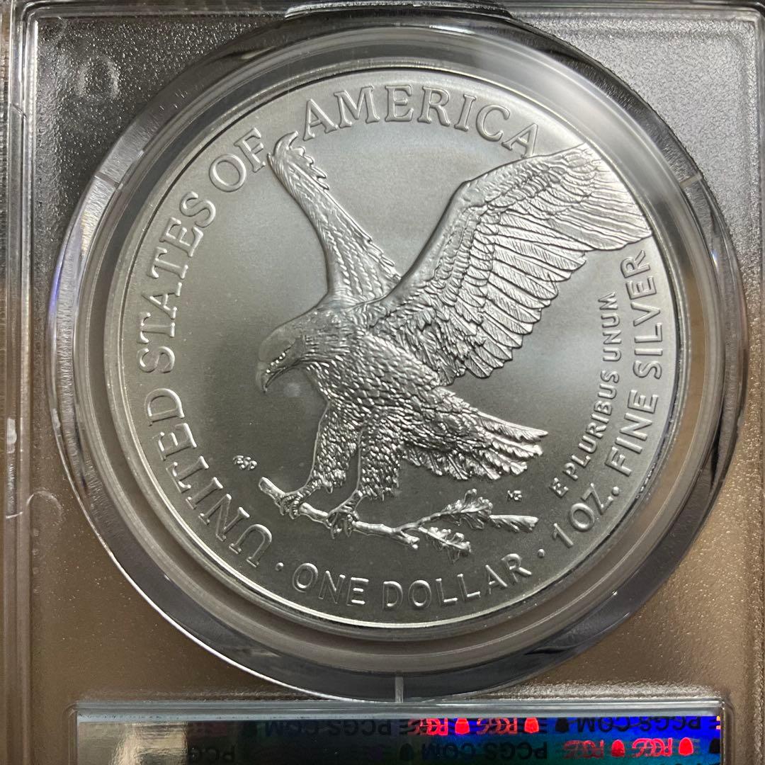 【新品】Silver Eagleイーグル銀貨2022-W PCGS MS70