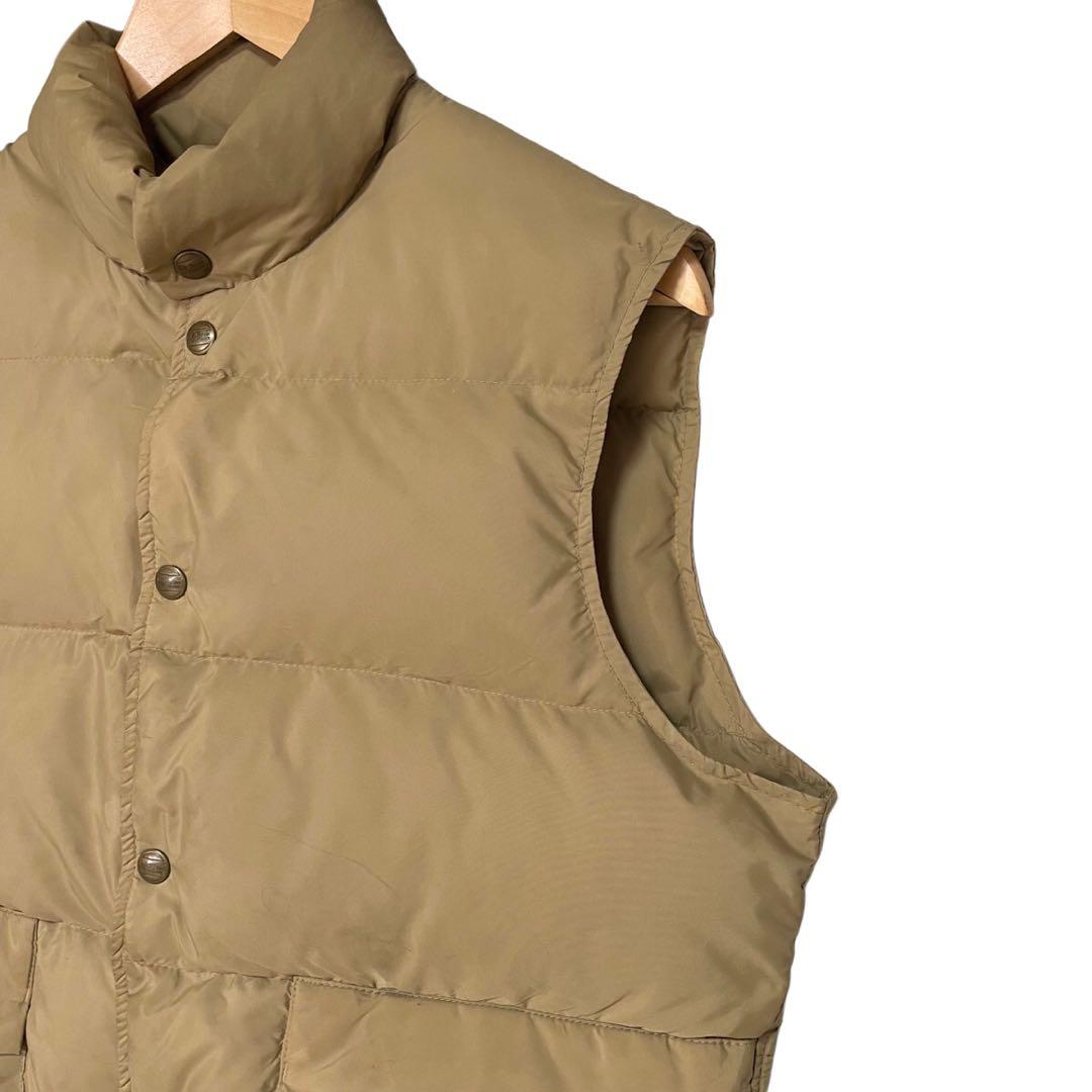 80’s L.L.Bean ダウンベスト ベージュ 縦型ポケット