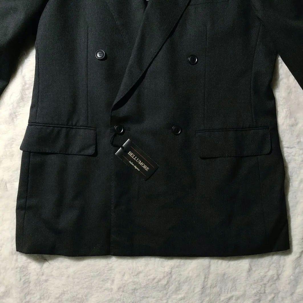 【美品タグ付き】BELLUMORE ダブル スーツ セットアップ 黒