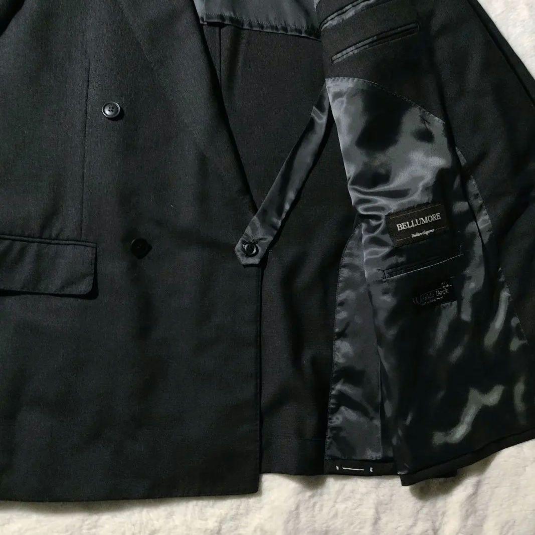 【美品タグ付き】BELLUMORE ダブル スーツ セットアップ 黒