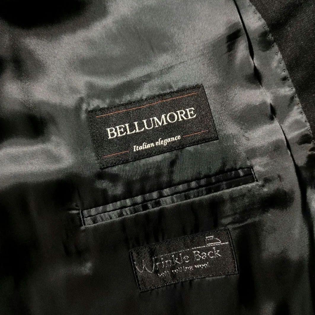 【美品タグ付き】BELLUMORE ダブル スーツ セットアップ 黒
