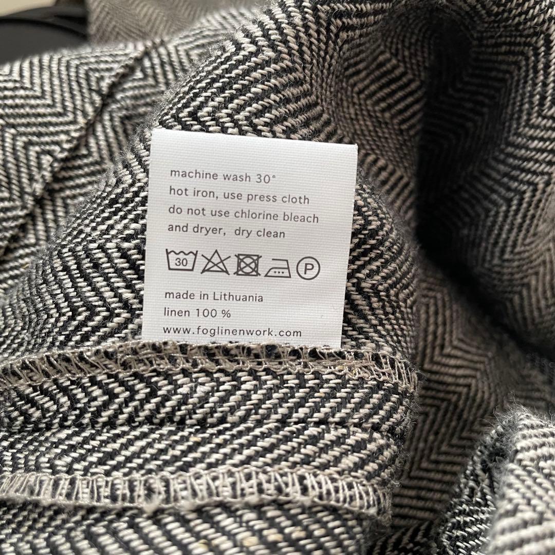 fog linen workフォグリネンワーク メリサ ベスト へリンボーン