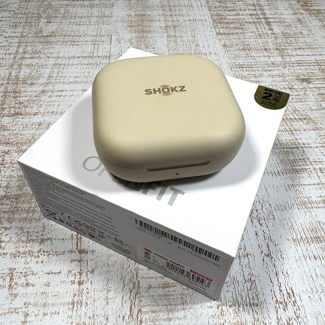 SHOKZ OPENFIT ベージュ（オープンイヤー型ワイヤレスイヤホン）