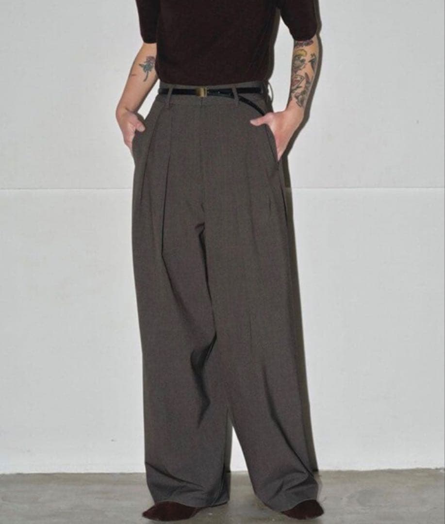 Doubletuck Smooth Trousers トゥデイフル