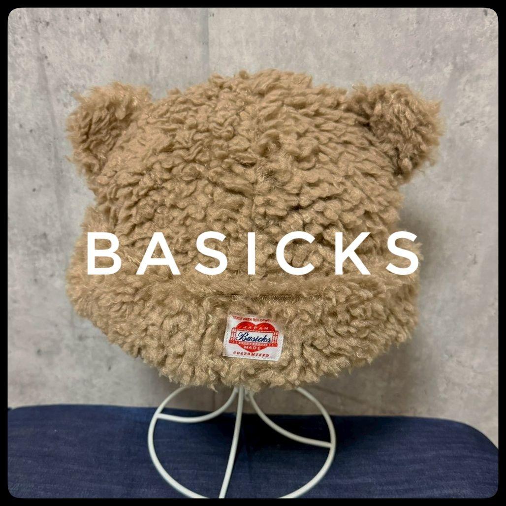 ✅️ベイシックス　ベアビーニー　美品　ブラウン　Ｓ