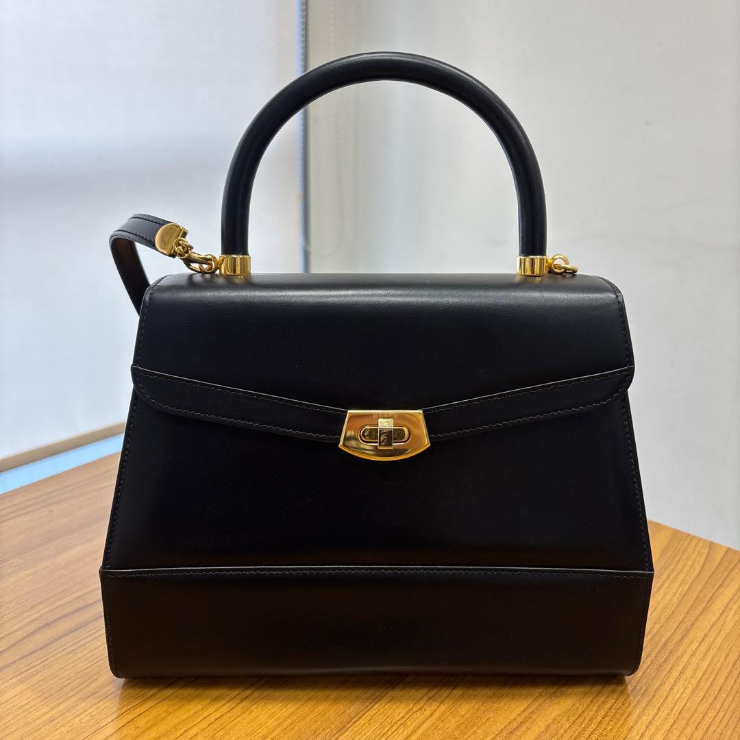 BALLY 2wayハンドバッグ ショルダーストラップ付