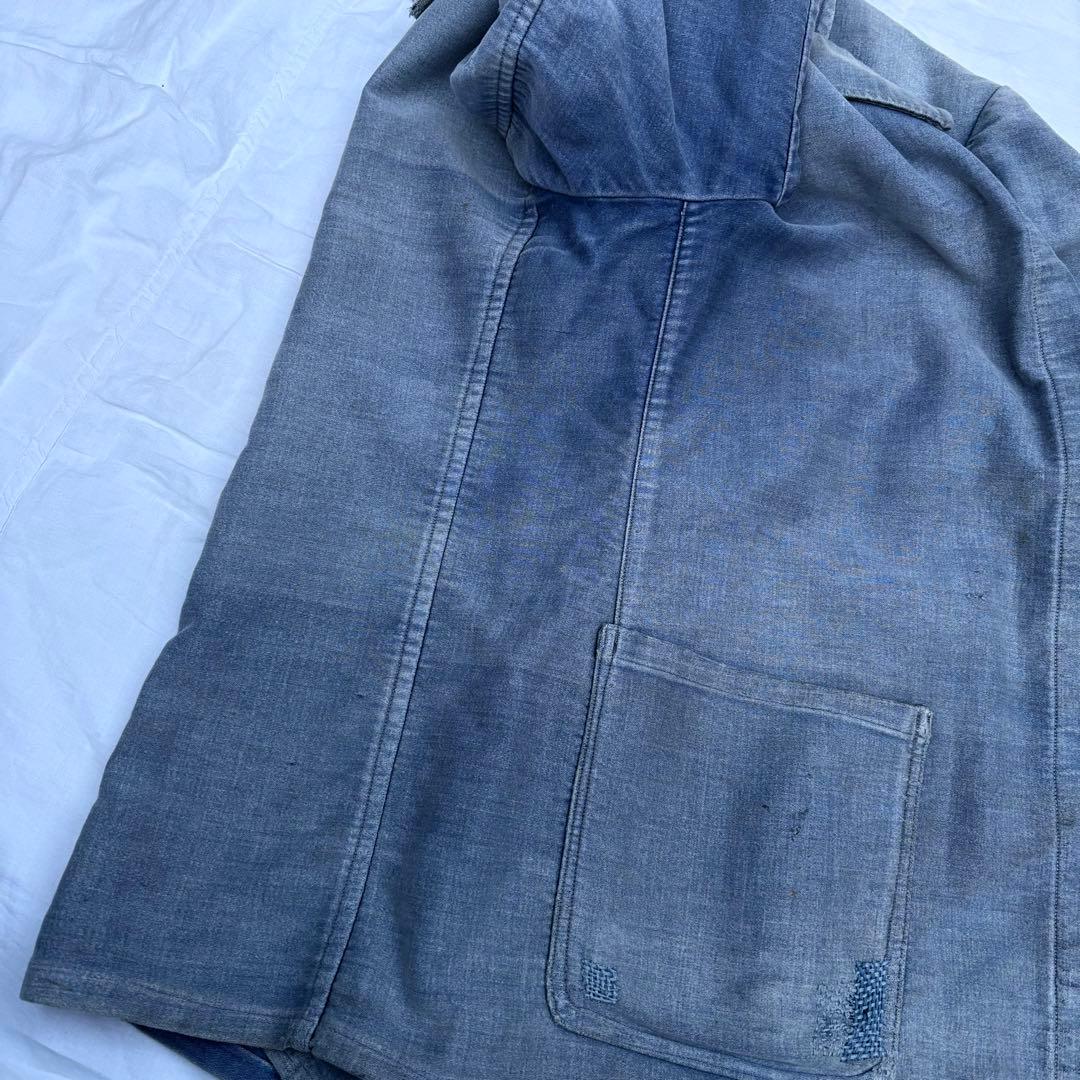 30’s~40’s モールスキン　ワークジャケット　フランス　フレンチワーク