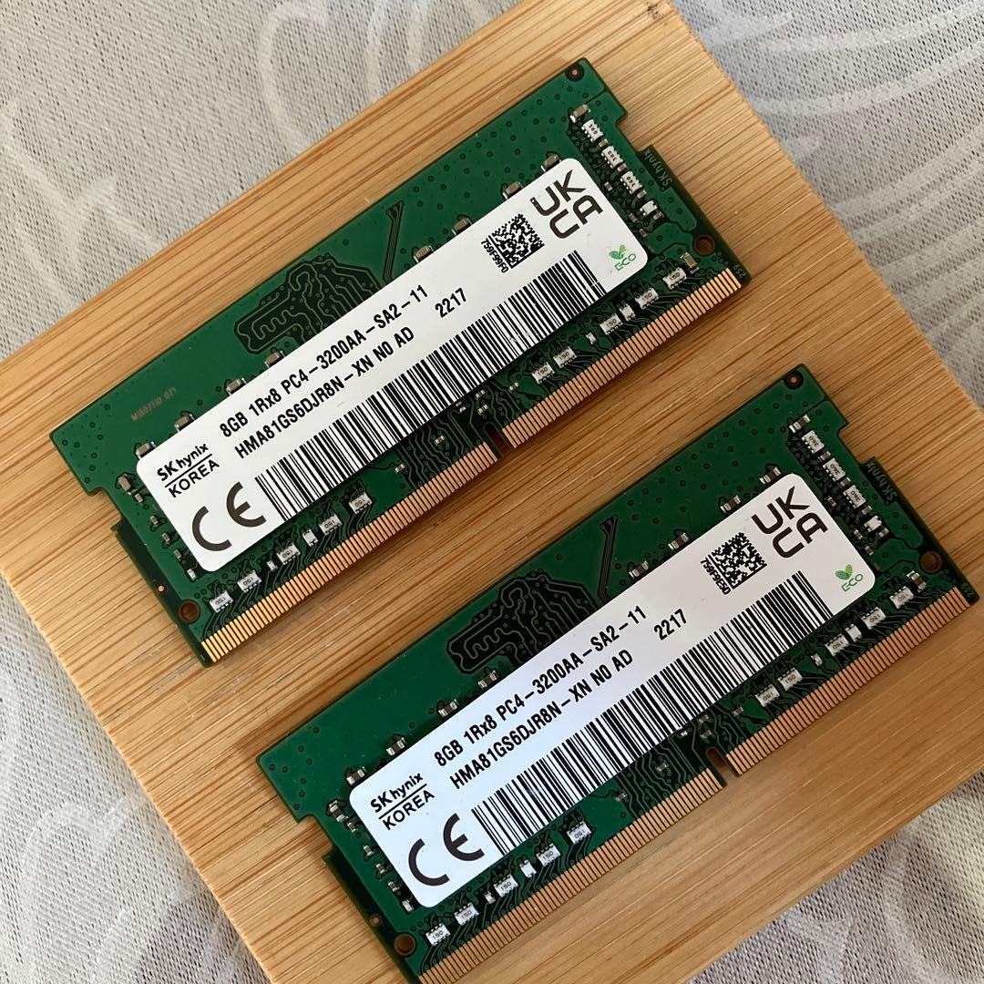 SK hynix 8GB PC4-3200AA メモリ 2枚セット 計16GB