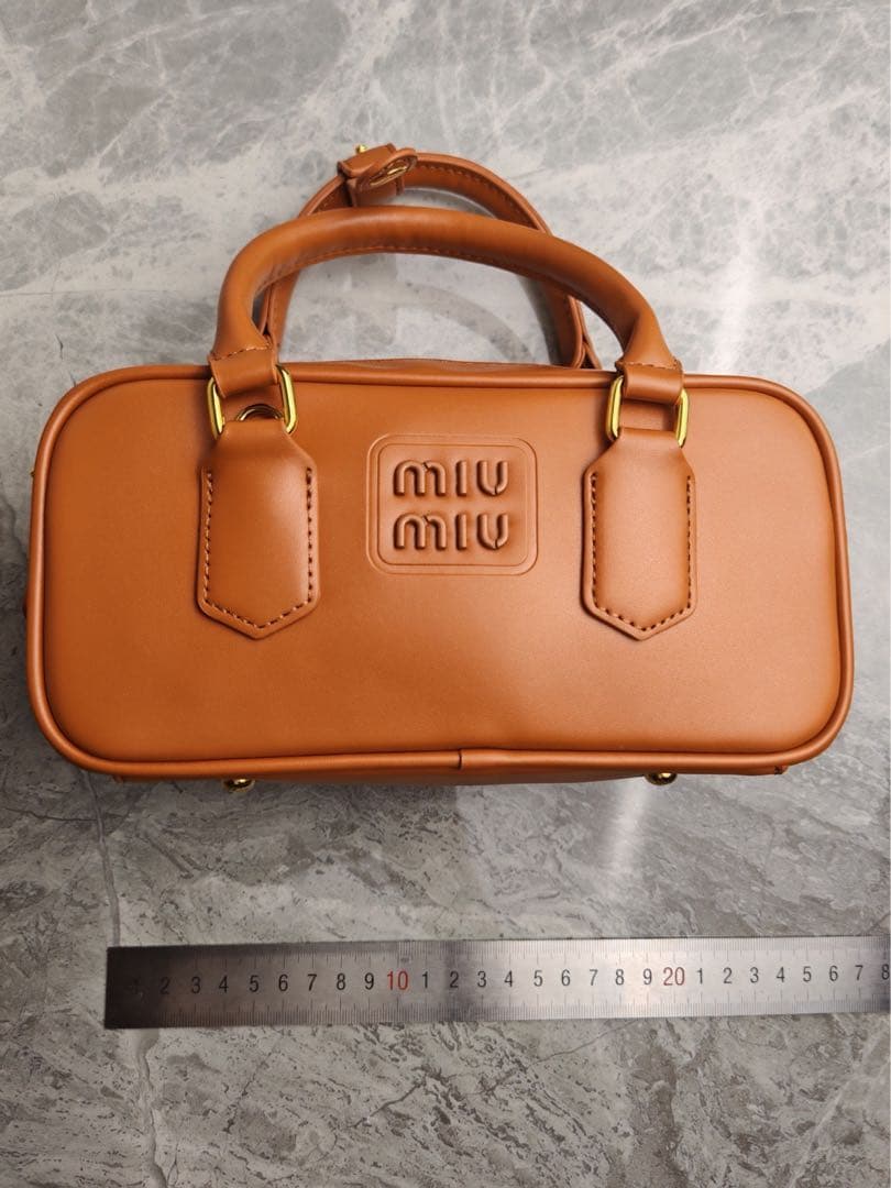 MIU MIU ハンドバッグ ショルダーバッグ ブラウン レザー 2WAY 美品