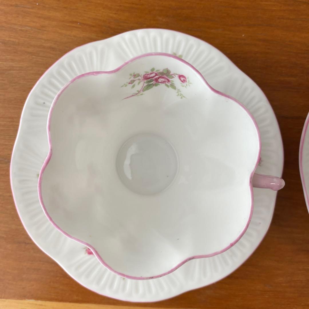 シェリー　ブライダルローズ　ピンクローズの可愛いティーセット　大皿　シュガー