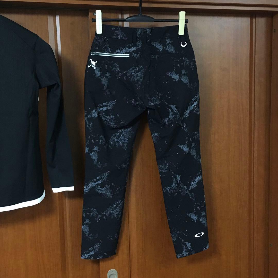 新品　オークリー　ゴルフ　上下　セットアップ　S 女性　黒　OAKLEY スカル