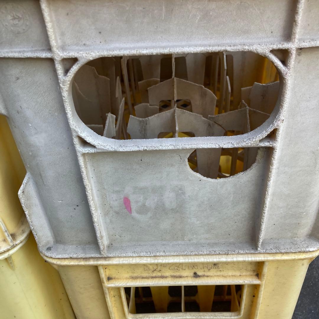 ジュース瓶ケース 8個　コンテナ　ケース　ボックス　ビールケース　マスコット　⑥