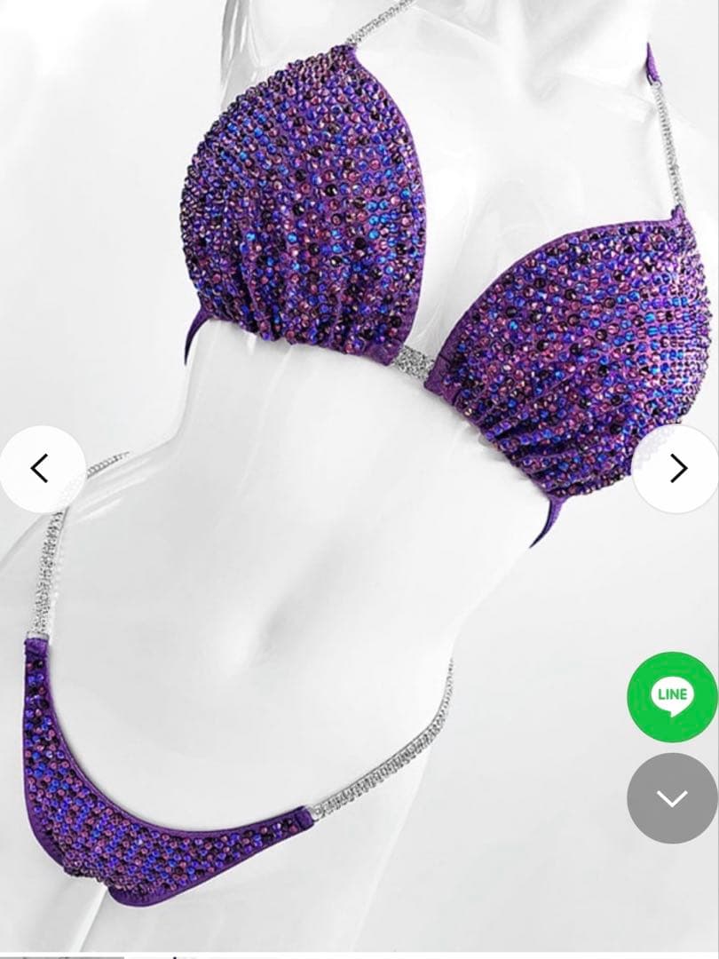 【SANIさん専用】コンテストビキニ紫　S.QUEENSbikini