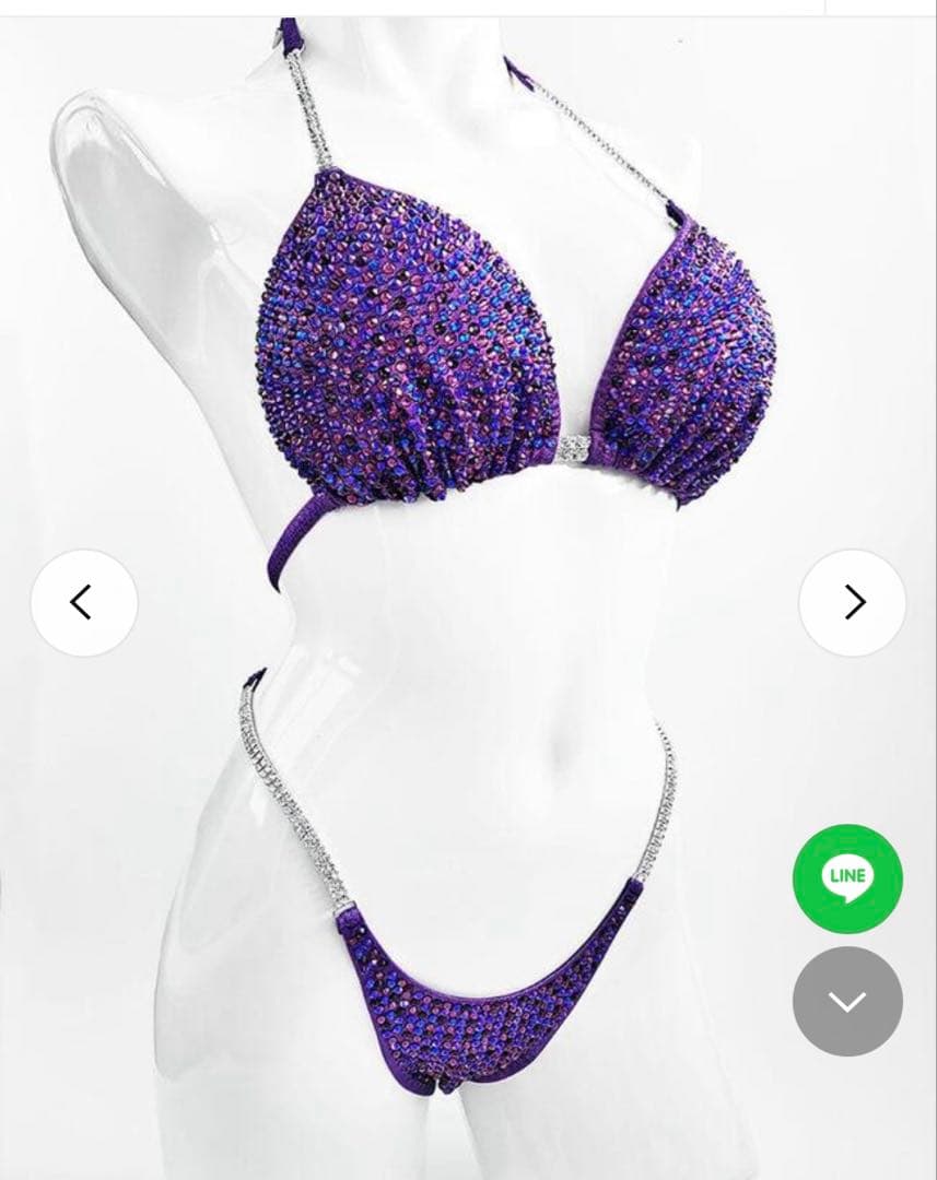 【SANIさん専用】コンテストビキニ紫　S.QUEENSbikini